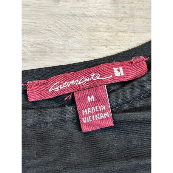 Grievergate Black Gothic Lace Up Corset Blouse Size M - Picture 9 of 10